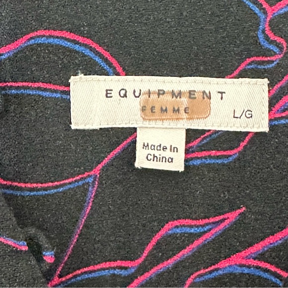 EQUIPMENT Cornelia Floral Long Sleeve Button Down Blouse Top - Picture 6 of 8